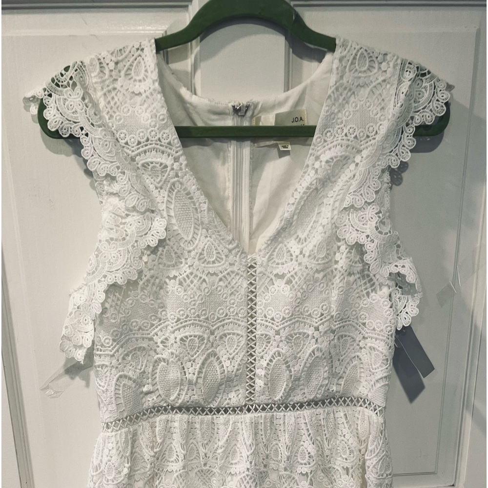 White Lace Mini Dress